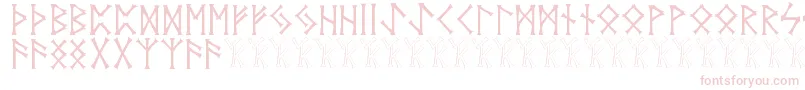 Шрифт Vidnorse – розовые шрифты на белом фоне