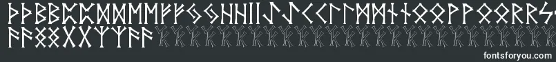 Vidnorse-fontti – valkoiset fontit
