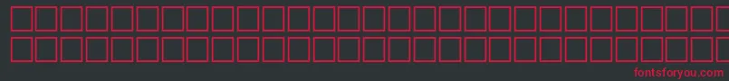 OblastRegular Font – Red Fonts on Black Background