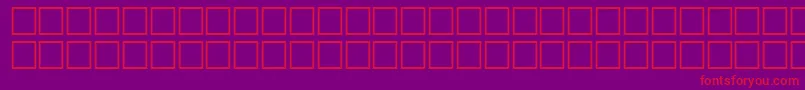 フォントOblastRegular – 紫の背景に赤い文字
