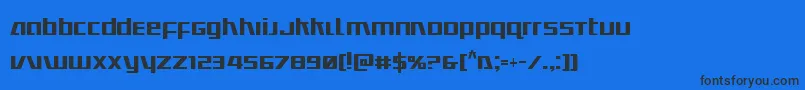 Ultramarinescond Font – Black Fonts on Blue Background
