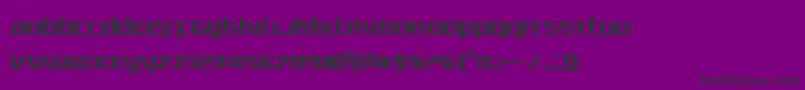 Ultramarinescond Font – Black Fonts on Purple Background