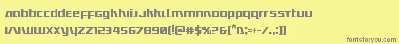 Ultramarinescond Font – Gray Fonts on Yellow Background