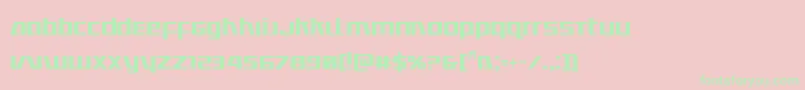 Ultramarinescond Font – Green Fonts on Pink Background