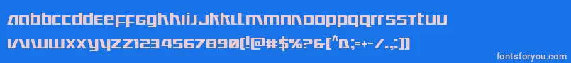 Ultramarinescond Font – Pink Fonts on Blue Background