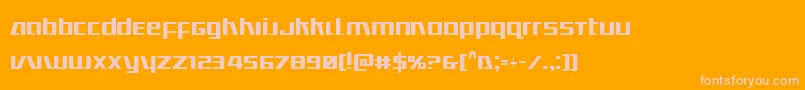 Ultramarinescond Font – Pink Fonts on Orange Background