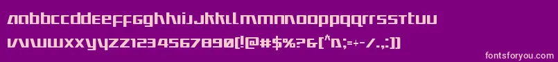 Ultramarinescond Font – Pink Fonts on Purple Background