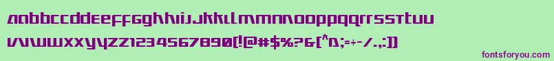 Шрифт Ultramarinescond – фиолетовые шрифты на зелёном фоне
