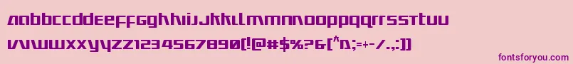 Ultramarinescond Font – Purple Fonts on Pink Background