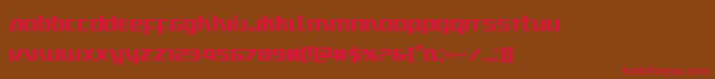 Ultramarinescond Font – Red Fonts on Brown Background