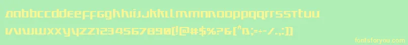 Ultramarinescond Font – Yellow Fonts on Green Background