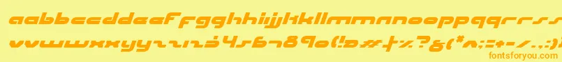 Saiba mais sobre a fonte UniSolItalic Fonte UniSolItalic – fontes laranjas em um fundo amarelo