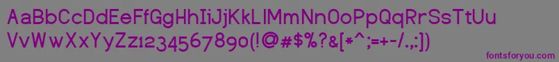 Шрифт DustismoBold – фиолетовые шрифты на сером фоне