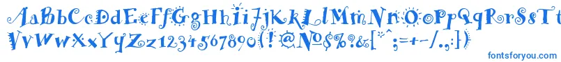 Więcej informacji o czcionce FunstuffBold Czcionka FunstuffBold – niebieskie czcionki