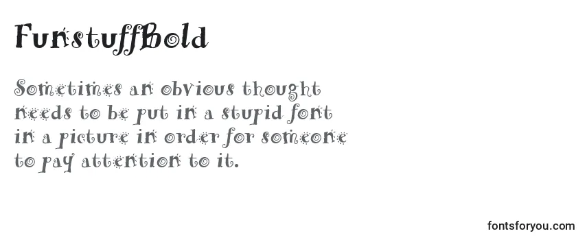 Review of the FunstuffBold Font