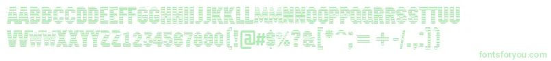 Machinanovastrmini Font – Green Fonts on White Background