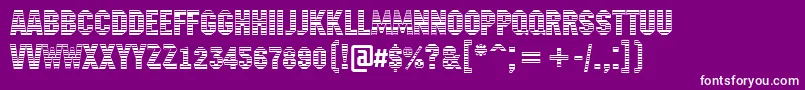 Machinanovastrmini Font – White Fonts on Purple Background