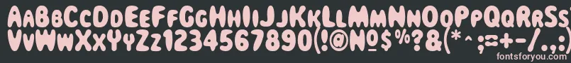 Magical Font – Pink Fonts on Black Background