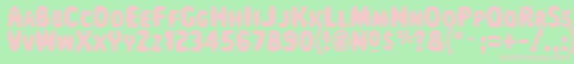 Magical Font – Pink Fonts on Green Background