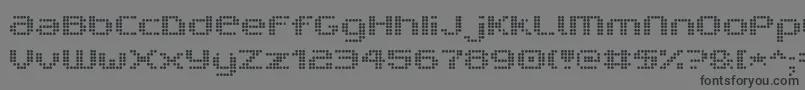 Шрифт V5ProphitDot – чёрные шрифты на сером фоне