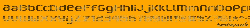 Шрифт V5ProphitDot – чёрные шрифты на оранжевом фоне