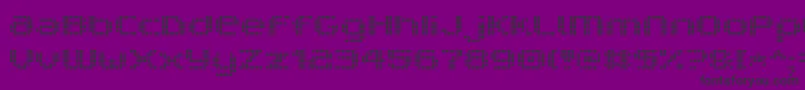 フォントV5ProphitDot – 紫の背景に黒い文字