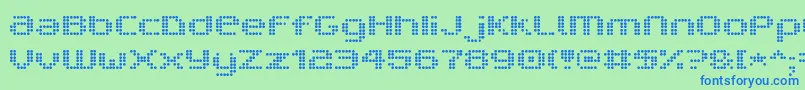 V5ProphitDot Font – Blue Fonts on Green Background