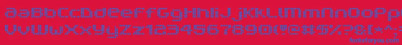 V5ProphitDot Font – Blue Fonts on Red Background