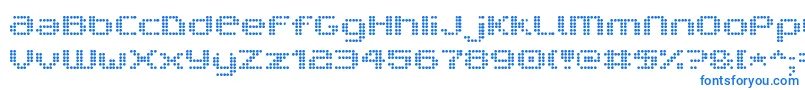 Шрифт V5ProphitDot – синие шрифты