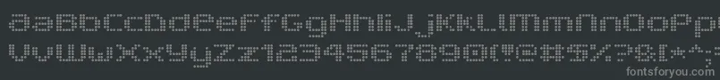 Шрифт V5ProphitDot – серые шрифты на чёрном фоне