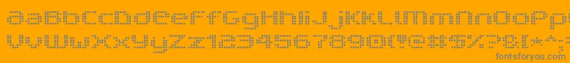 Шрифт V5ProphitDot – серые шрифты на оранжевом фоне