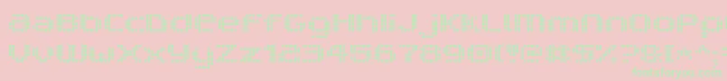 V5ProphitDot-fontti – vihreät fontit vaaleanpunaisella taustalla