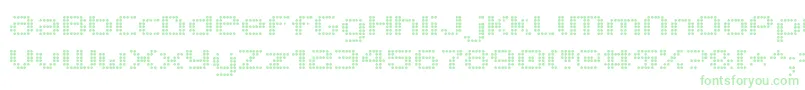 V5ProphitDot Font – Green Fonts on White Background