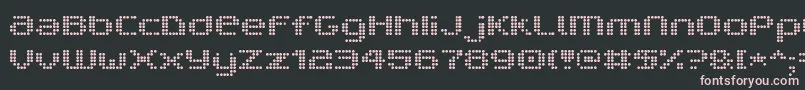Шрифт V5ProphitDot – розовые шрифты на чёрном фоне