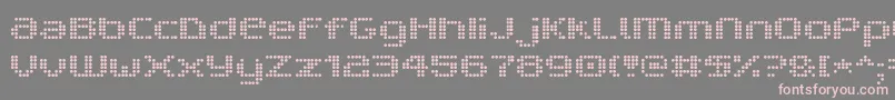 V5ProphitDot-fontti – vaaleanpunaiset fontit harmaalla taustalla