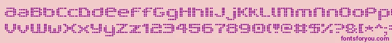 V5ProphitDot-Schriftart – Violette Schriften auf rosa Hintergrund