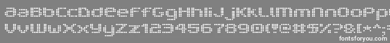 Шрифт V5ProphitDot – белые шрифты на сером фоне
