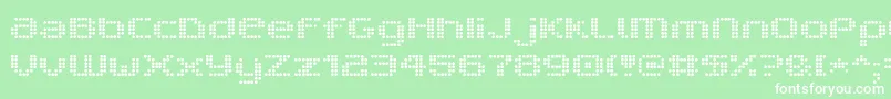 フォントV5ProphitDot – 緑の背景に白い文字