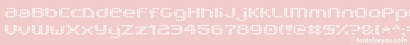フォントV5ProphitDot – ピンクの背景に白い文字