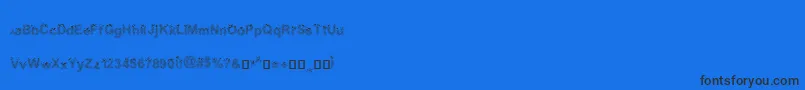 fuente HalfToneArial – Fuentes Negras Sobre Fondo Azul