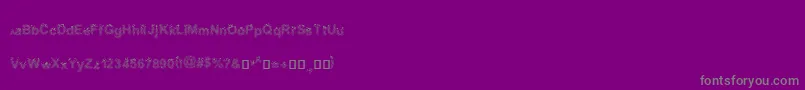 HalfToneArial-Schriftart – Graue Schriften auf violettem Hintergrund