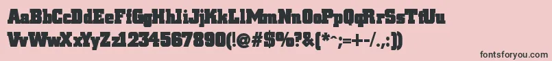 Blaxslabxxl-Schriftart – Schwarze Schriften auf rosa Hintergrund