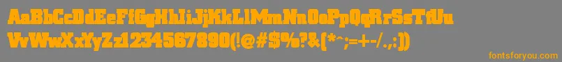 Blaxslabxxl Font – Orange Fonts on Gray Background