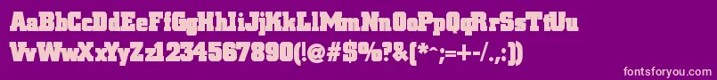 Blaxslabxxl Font – Pink Fonts on Purple Background
