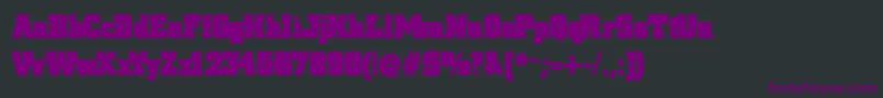 Blaxslabxxl Font – Purple Fonts on Black Background