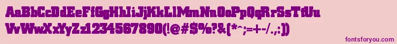 Blaxslabxxl Font – Purple Fonts on Pink Background