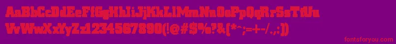 Blaxslabxxl Font – Red Fonts on Purple Background