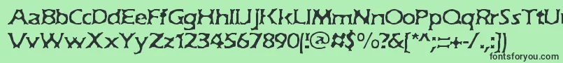 フォントJekyll – 緑の背景に黒い文字