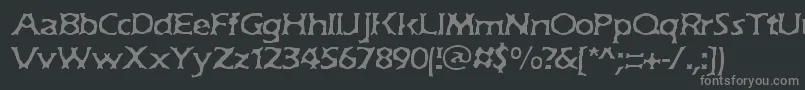 フォントJekyll – 黒い背景に灰色の文字