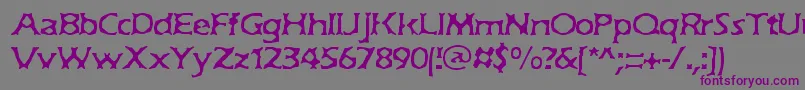 Jekyll Font – Purple Fonts on Gray Background